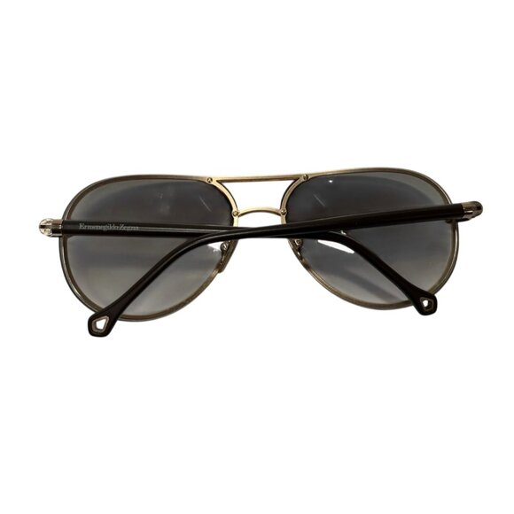 Ermenegildo Zegna Aviator Sunglasses SZ 3207 in Brown/Gold